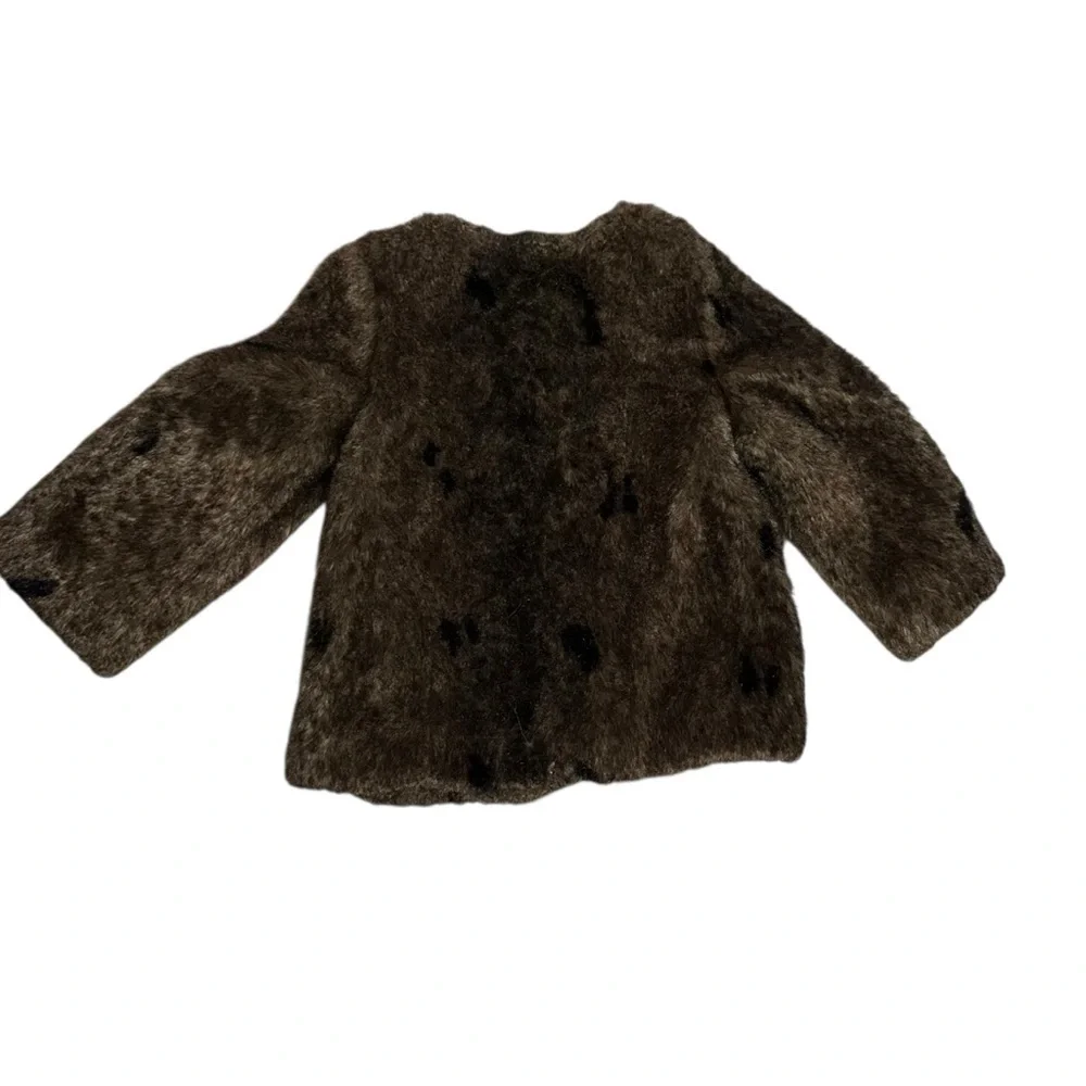 Janie and Jack Brown Faux Fur Cape